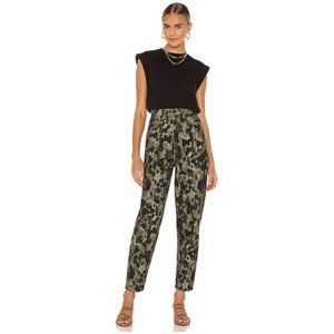 WeWoreWhat Dani Hi Rise Cameo Women Boyfriend High Waist Festival Party Pants